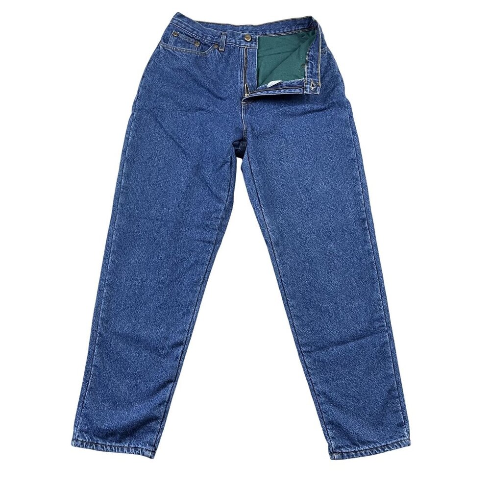 L.L.‎ Bean Thermal Jeans Womens 12 Medium Wash Denim Winter Medium Tall VTG